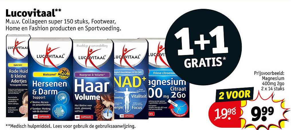 Lucovitaal** 1+1 GRATIS*