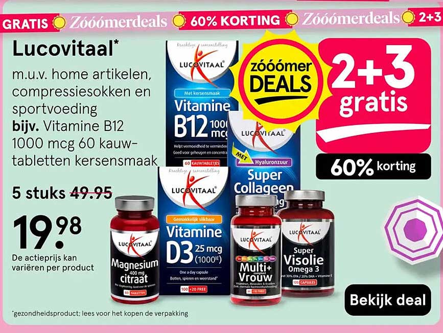 Lucovitaal* 2+3 gratis