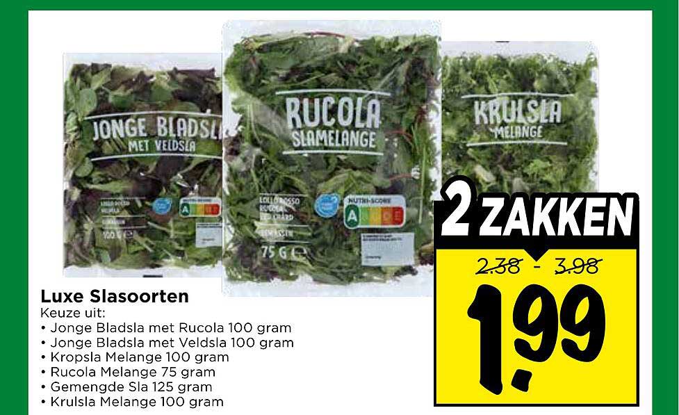 Luxe Slasoorten 2 ZAKKEN