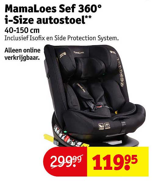 MamaLoes Sef 360° i-Size autostoel**