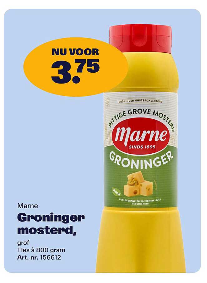 Marne Groninger mosterd, grof