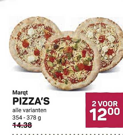 Marqt PIZZA'S alle varianten 354 - 378 g