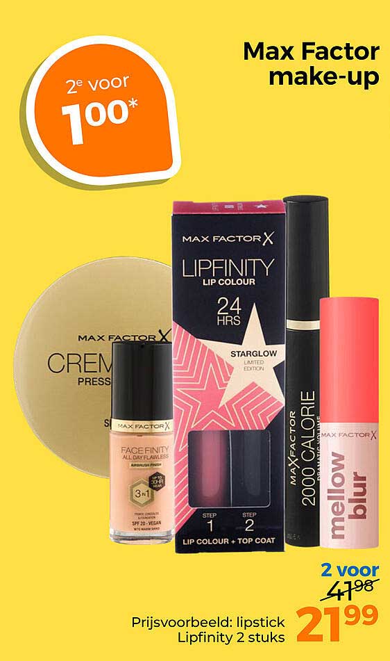 Max Factor make-up 2e voor 100*