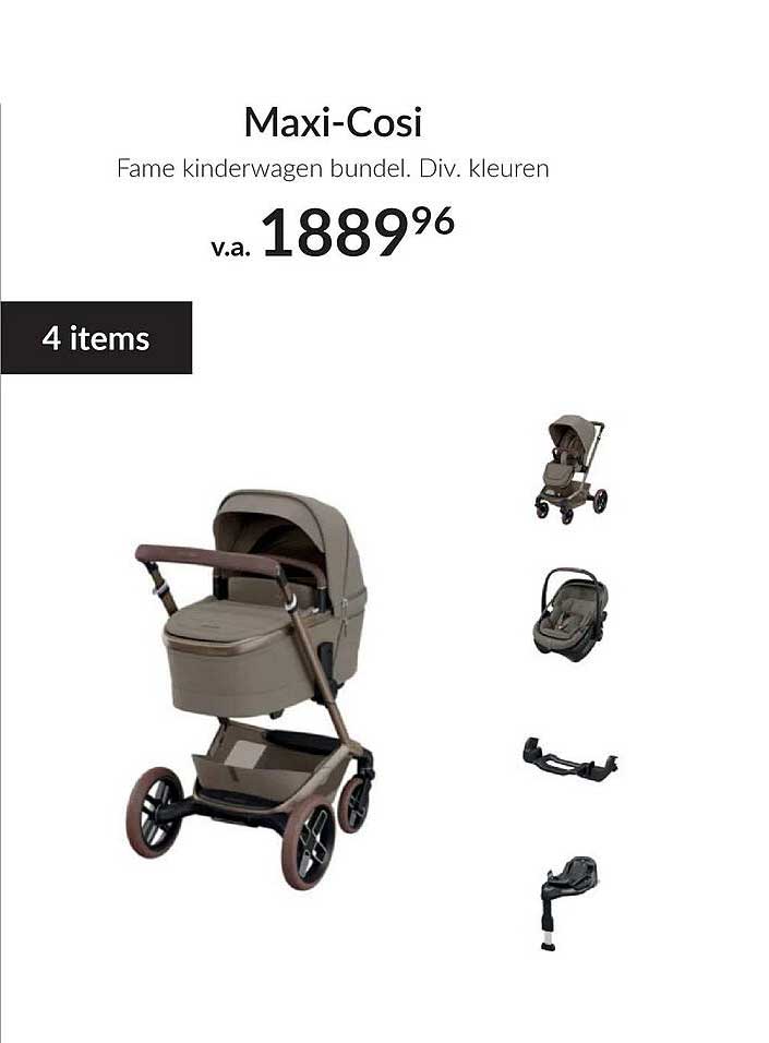 Maxi-Cosi Fame kinderwagen bundel. Div. kleuren