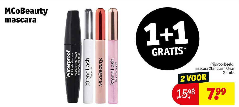 MCoBeauty mascara 1+1 gratis