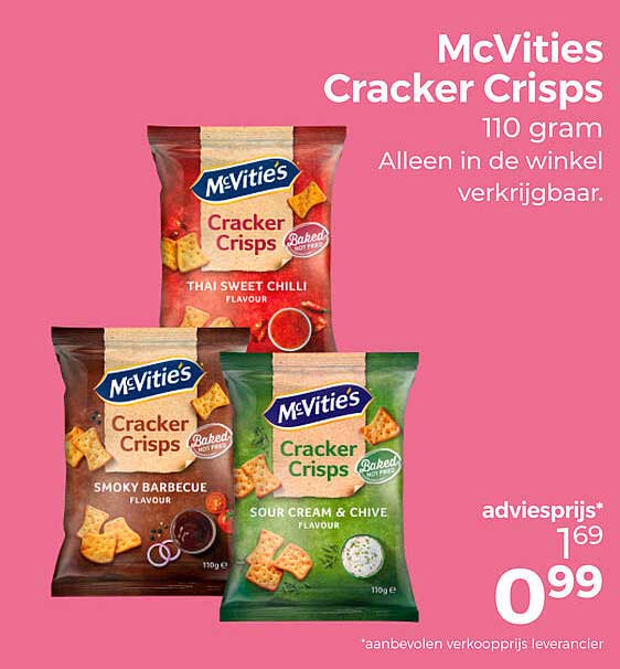 McVities Cracker Crisps 110 gram