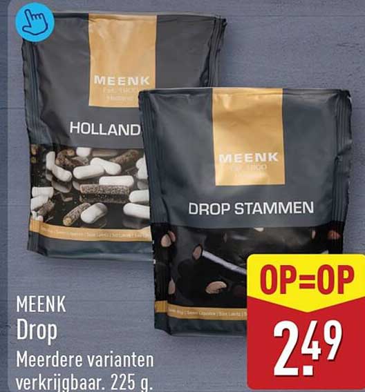 MEENK Drop Meerdere varianten verkrijgbaar. 225 g. OP=OP