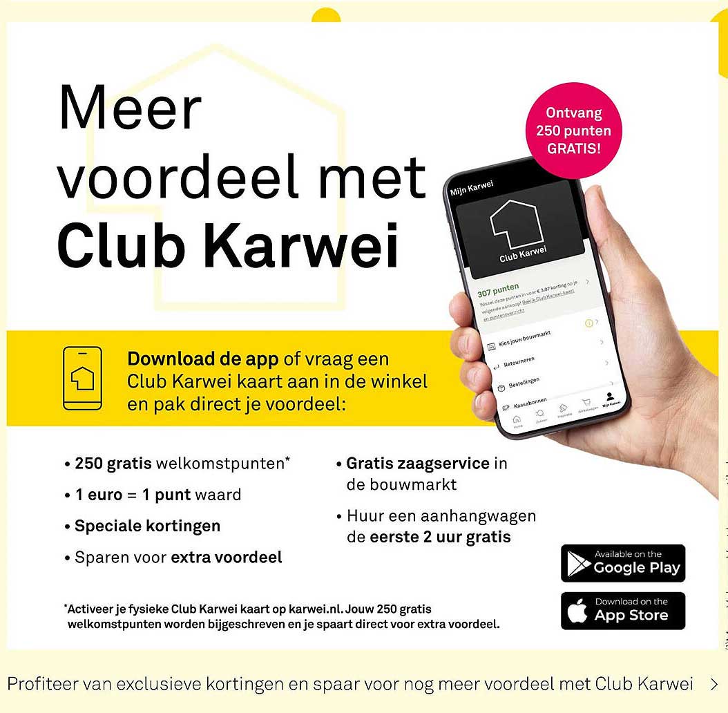 Meer voordeel met Club Karwei