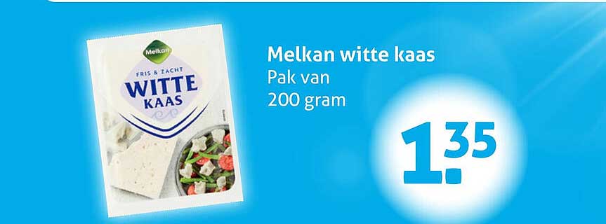 Melkan witte kaas Pak van 200 gram