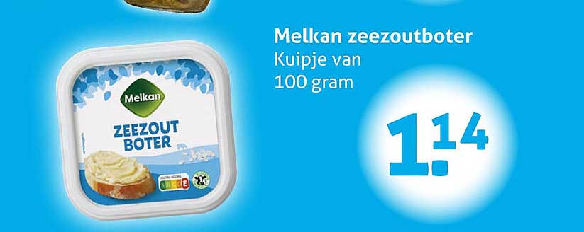 Melkan zeezoutboter Kuipje van 100 gram