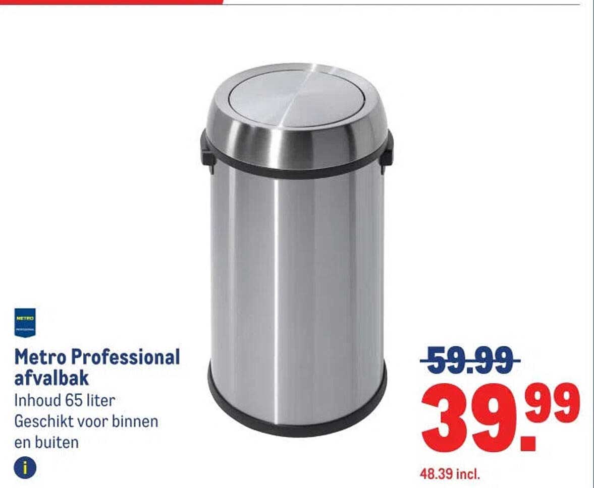 Metro Professional afvalbak