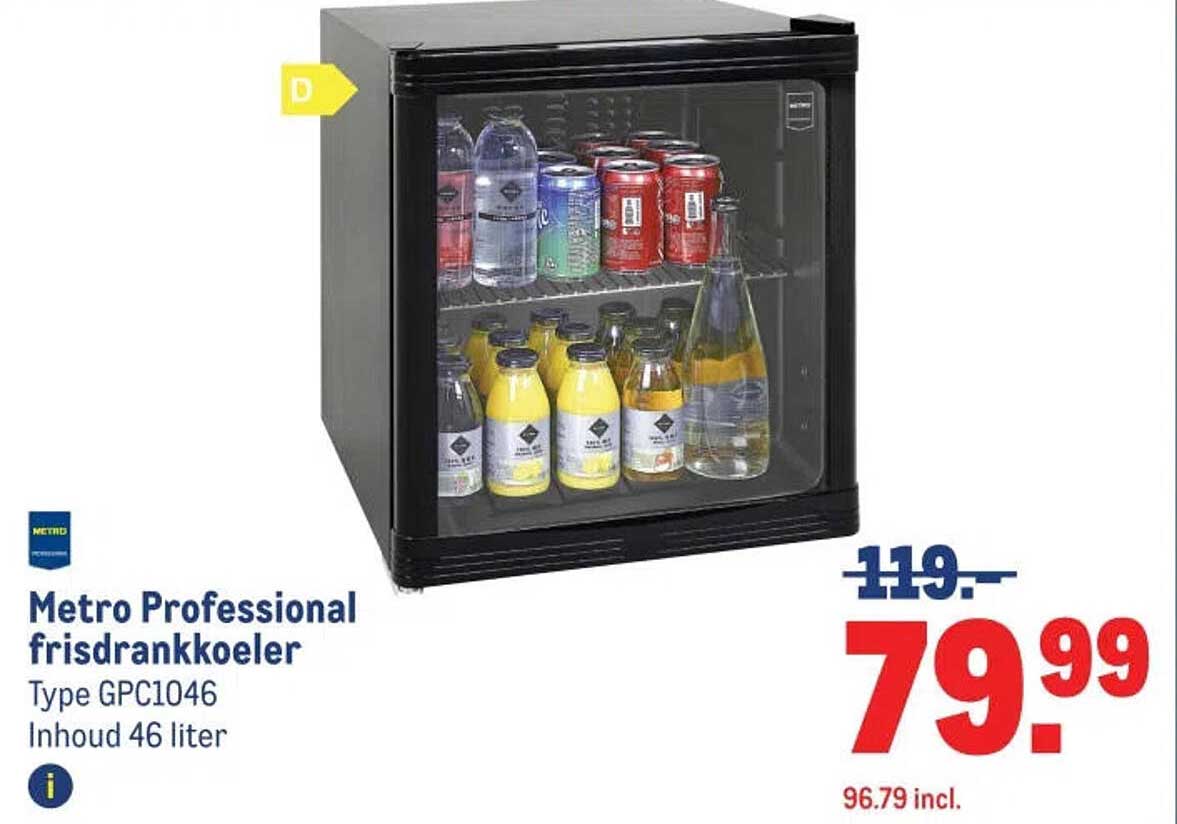 Metro Professional fridskdrankkoeler Type GPC1046 Inhoud 46 liter