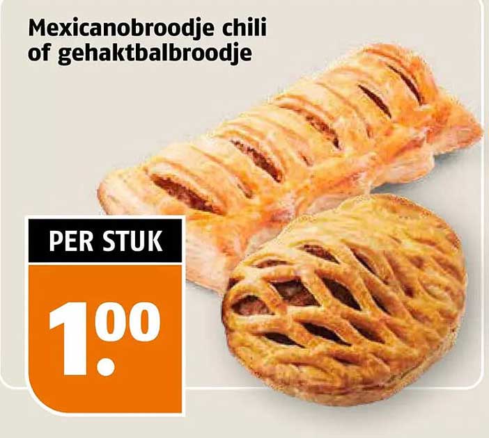 Mexicanobroodje chili of gehaktbalbroodje