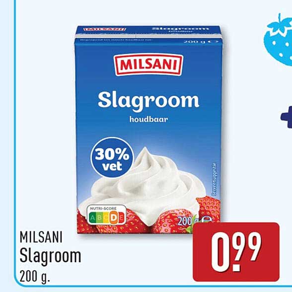 MILSANI Slagroom 200 g.