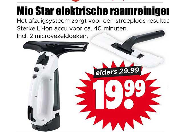 Mio Star elektrische raamreiniger
