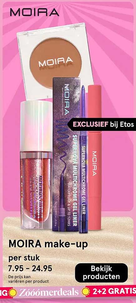 MOIRA make-up 2+2 GRATIS