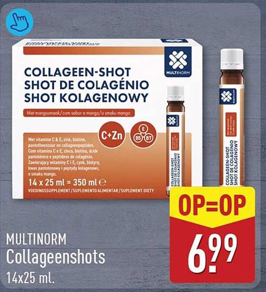 MULTINORM Collageenshots 14x25 ml. OP=OP