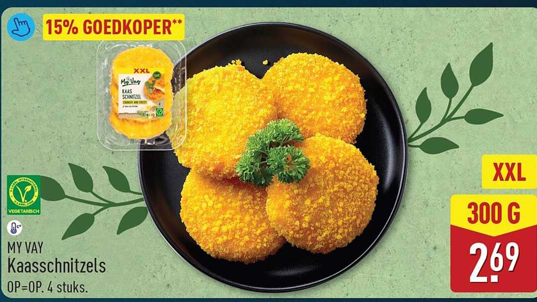 MY VAY Kaasschnitzels XXL 300 g