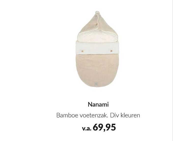 Nanami Bamboe voetenzak. Div kleuren