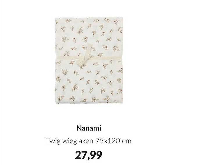 Nanami Twig wieglaken 75x120 cm