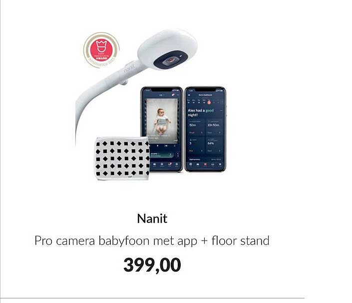 Nanit Pro camera babyfoon met app + floor stand