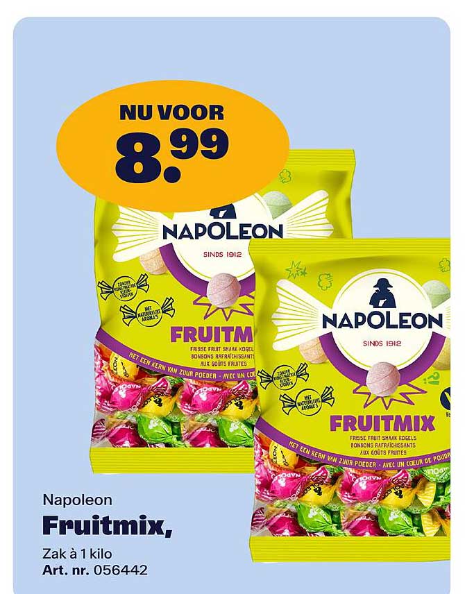 Napoleon Fruitmix, Zak à 1 kilo