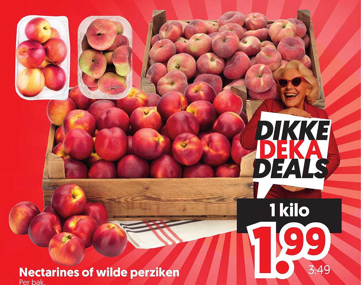 Nectarines of wilde perziken