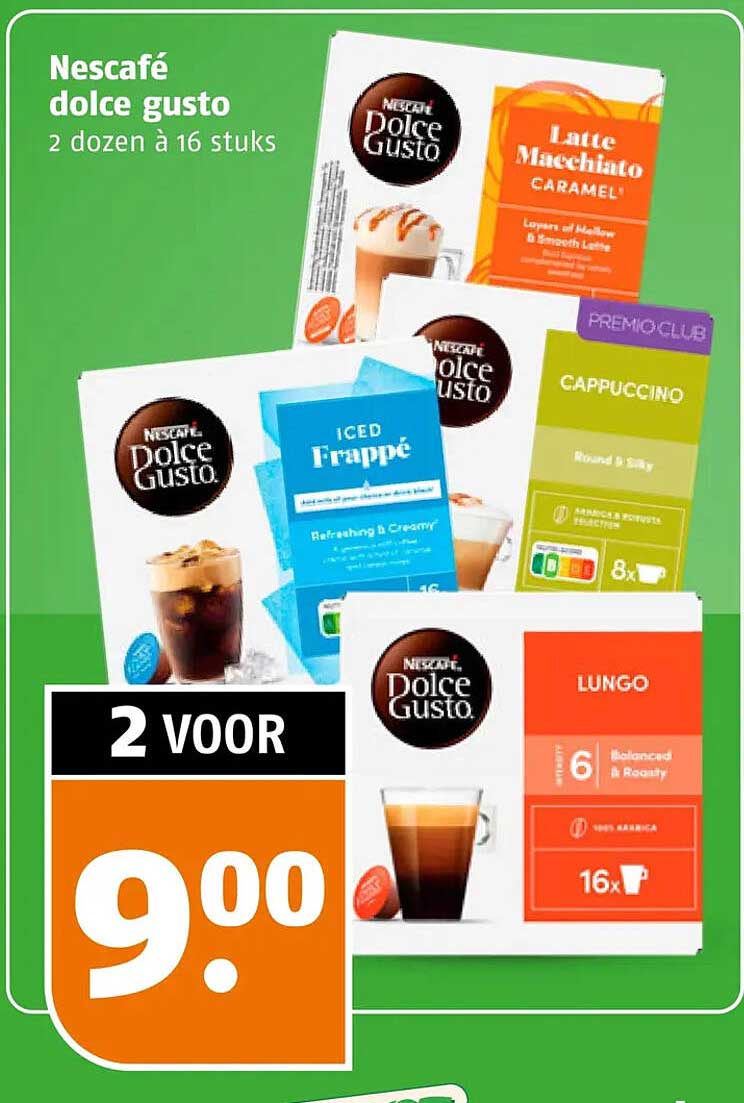 Nescafé dolce gusto 2 dozen à 16 stuks