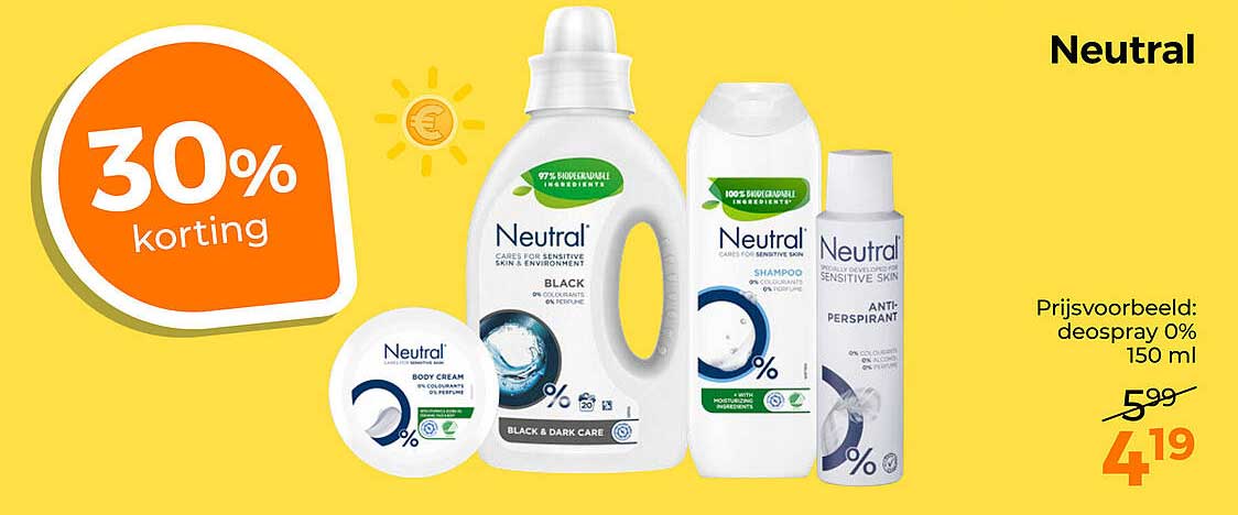 Neutral 30% korting