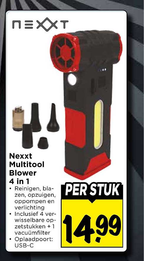 Nexxt Multitool Blower 4 in 1 PER STUK
