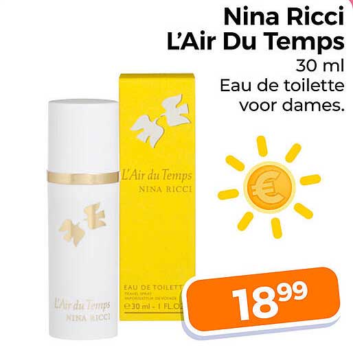 Nina Ricci L’Air Du Temps 30 ml Eau de toilette voor dames.