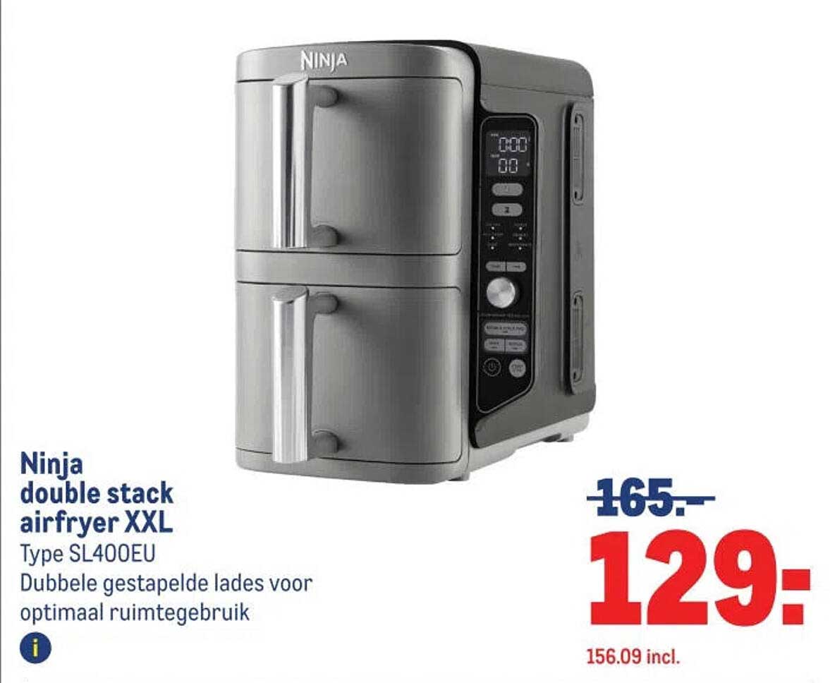 Ninja double stack airfryer XXL Type SL400EU