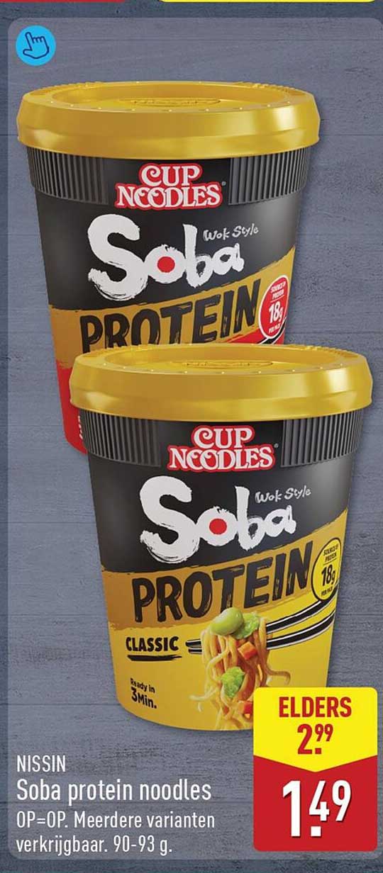 Nissin Soba protein noodles