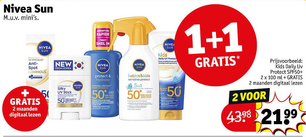 Nivea Sun 1+1 gratis