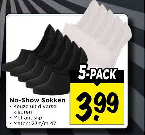 No-Show Sokken 5-PACK