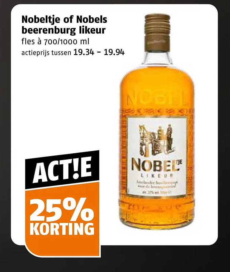 Nobeltje of Nobels beerenburg likeur