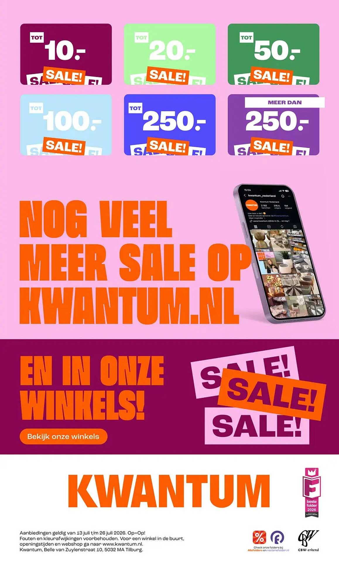 NOG VEEL MEER SALE OP KWANTUM.NL