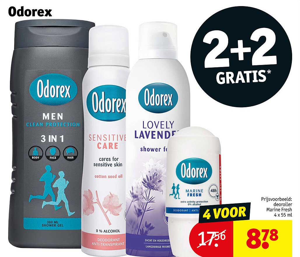 Odorex 2+2 gratis