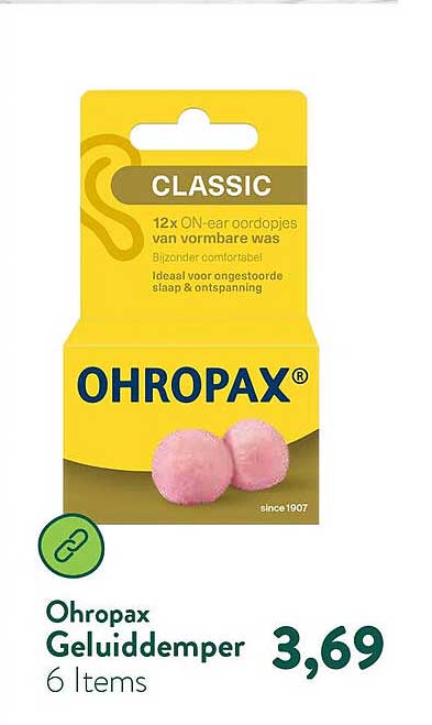 Ohropax Geluiddemper
