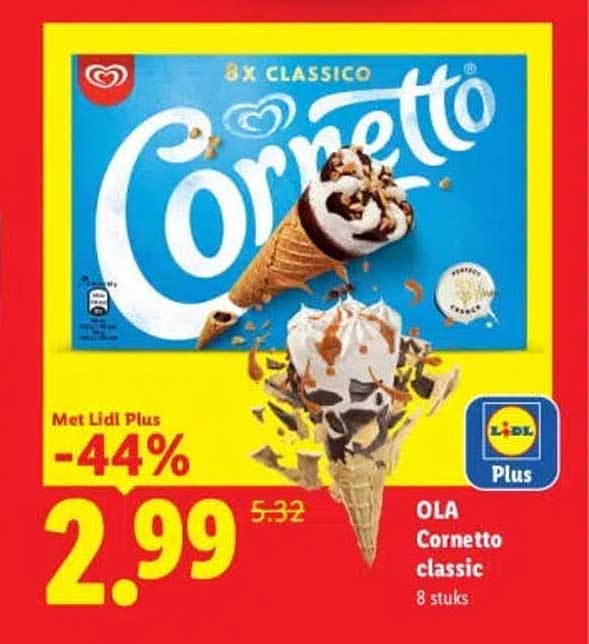 OLA Cornetto classic 8 stuks