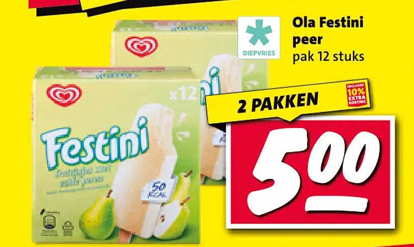 Ola Festini peer pak 12 stuks 2 PAKKEN