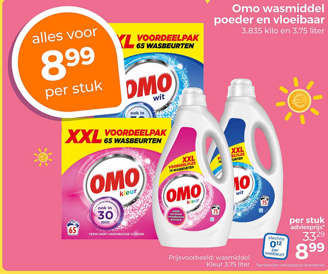 Omo wasmiddel poeder en vloeibaar