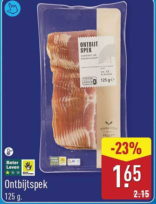 Ontbijtspek 125 g
