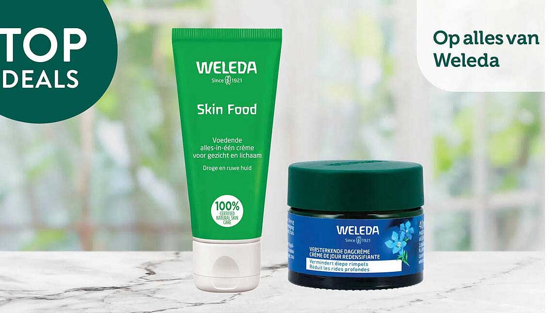 Op alles van Weleda