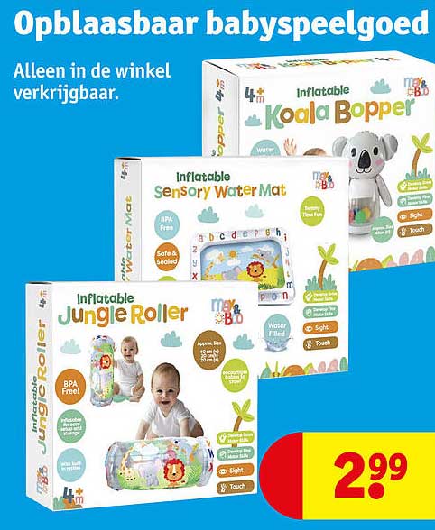 Opblaasbaar babyspeelgoed