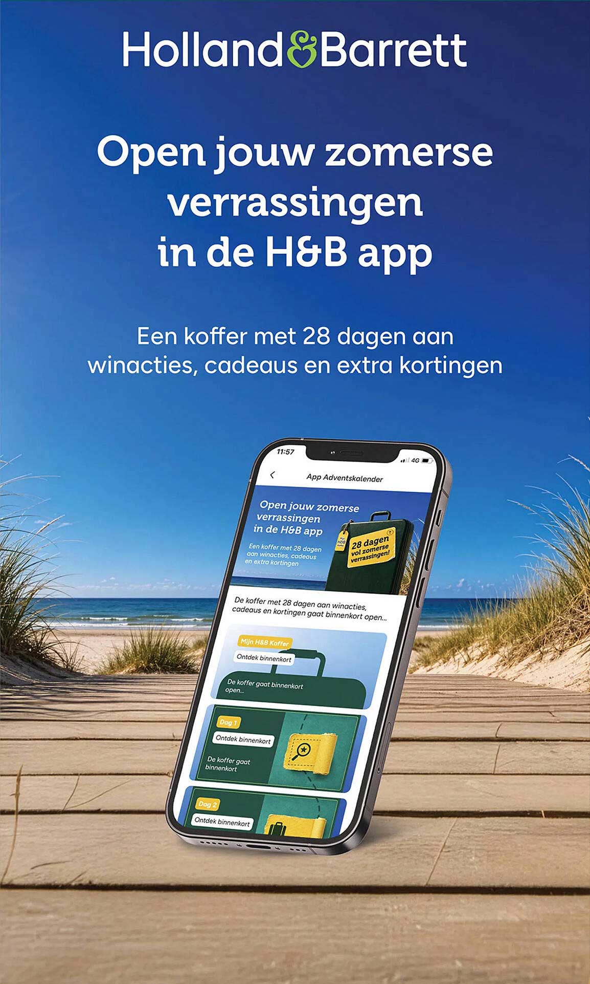 Open jouw zomerse verrassingen in de H&B app