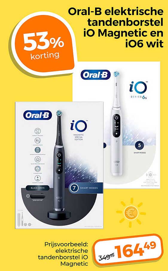Oral-B elektrische tandenborstel iO Magnetic en iO6 wit