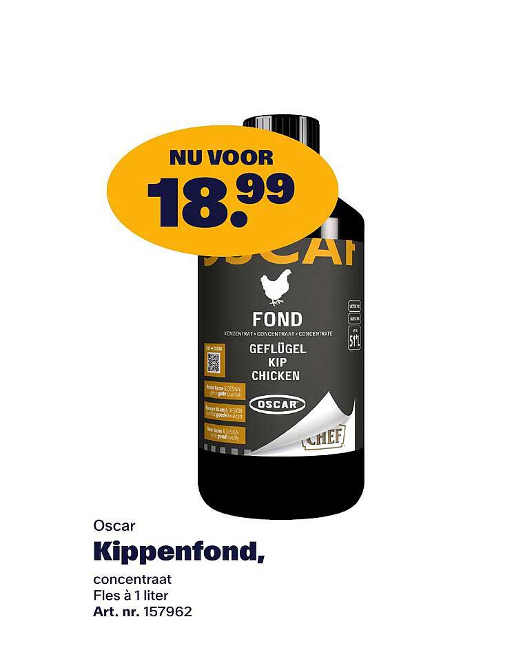 Oscar Kippenfond, concentraat Fles à 1 liter
