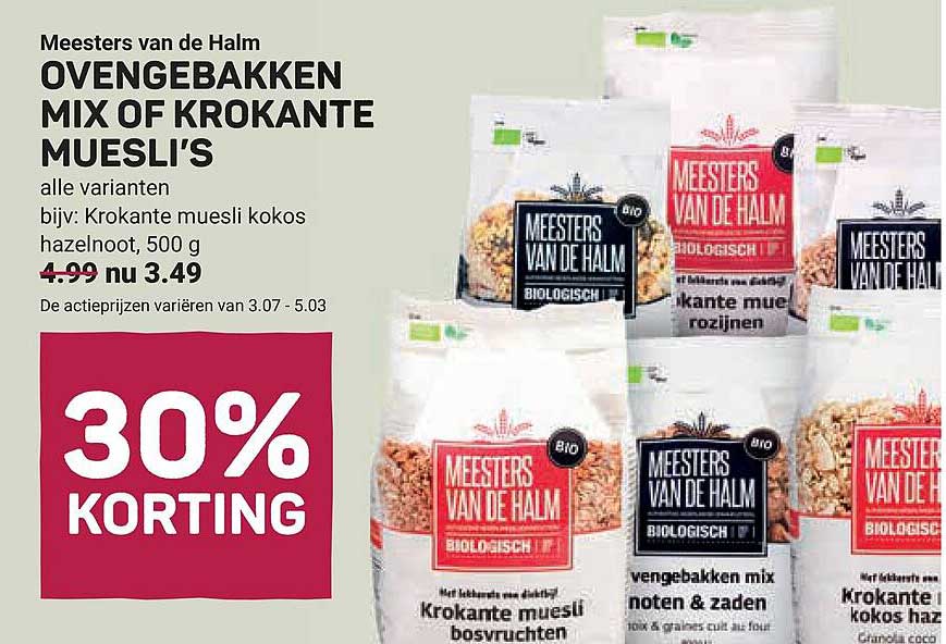 OVENGEBAKKEN MIX OF KROKANTE MUESLI'S