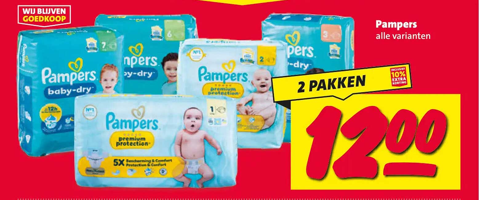Pampers alle varianten 2 PAKKEN